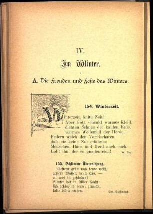 IV. Im Winter.