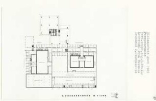 Fernsehstudio (Diplomarbeit bei Bernhard Hermkes): Grundriss 2. Obergeschoss 1:200