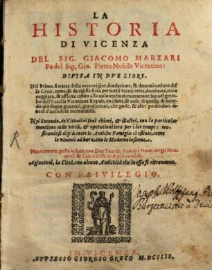 La historia di Vicenza