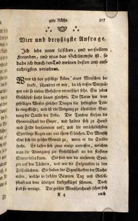 327-339, Vier und dreyßigste Anfrage