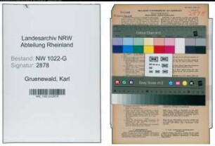 Entnazifizierung Karl Gruenewald , geb. 14.12.1884 (Postschaffner)
