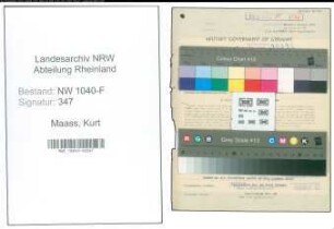 Entnazifizierung Kurt Maass , geb. 13.05.1910 (Zollbeamter)