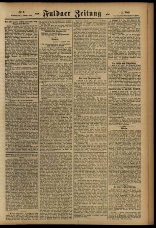Zweite Ausgabe vom Mittwoch, den 05. Januar 1916.