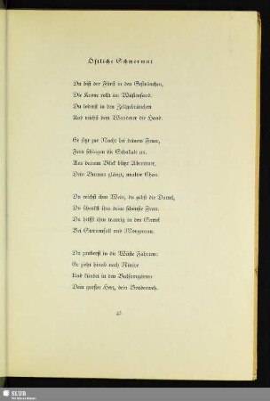 Östliche Schwermut