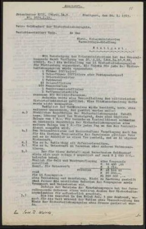 Geldbedarf der Sicherheitskompanien