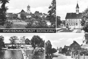 Schildau, Geneisenaustadt. Ortsansichten, Ansichtskarte