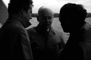 22. Tagung 1972 Mediziner; Auf dem Schiff im Gepsräch: André F. Cournand im Gespräch