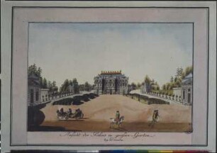 Ansicht des Palais im großen Garten bey Dresden