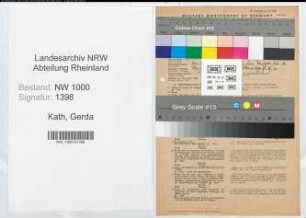 Entnazifizierung Gerda Kath, geb. 30.01.1920 (Verw.Angest.)