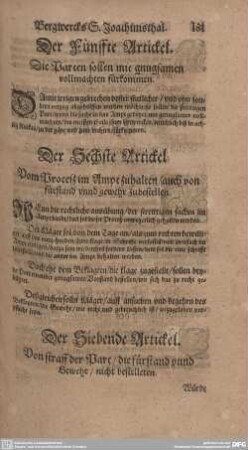 Der Fünffte Artickel. Die Parten sollen mit gnugsamen vollmachten fürkommen.