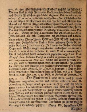 Kurtzer Bericht, daß das Stab tragen nicht allein von undenklichen Zeiten gebräuchlich sondern auch reputirlich