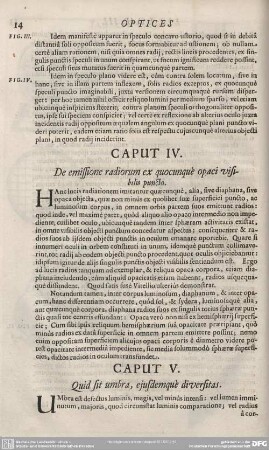 CAPUT V. Quid sit umbra, ejusdemque diversitas.