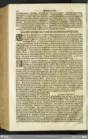 Auslegung des sechs und siebentzigsten Psalms