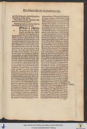 De diversitate sacramentorum.