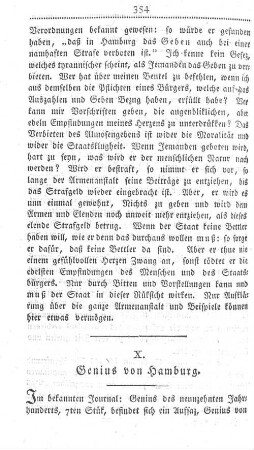 X. Genius von Hamburg.