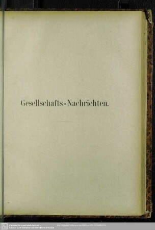 Gesellschafts-Nachrichten