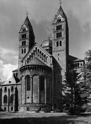 Speyer. Dom Sankt Maria und Sankt Stephan (1027 gegründet). Ansicht von Nordost