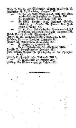 Straßen=Register