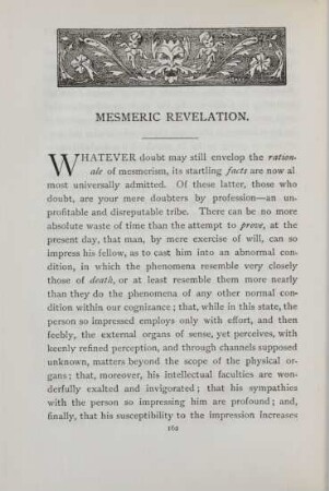 Mesmeric revelation
