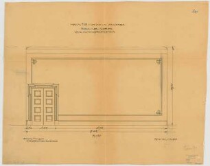 Thiersch, Friedrich von; München; Haus für Handel und Gewerbe - Börsensaal Vorplatz, Treppenhaus(Wandabwicklung)