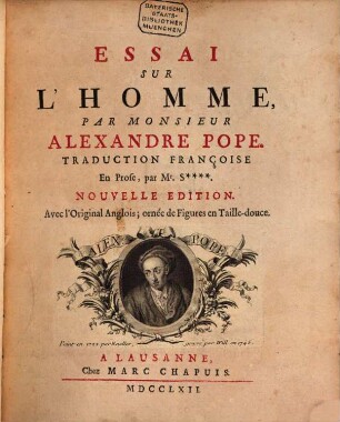 Essai sur l'homme