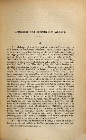 Anhang zu Homers Ilias, Schulausgabe, 2. Erläuterungen zu Gesang IV - VI