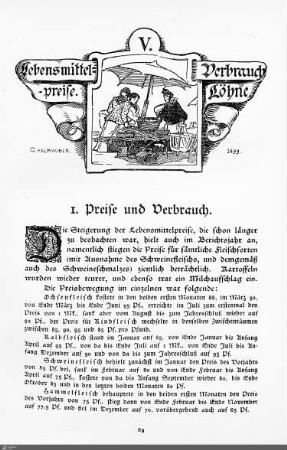 Lebensmittelpreise. Verbrauch. Löhne.
