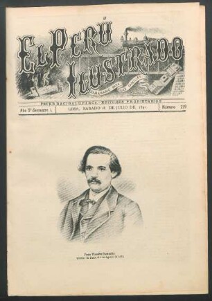 [Retrato de] Juan Vicente Camacho : muerto en París, el 4 de Agosto de 1872.