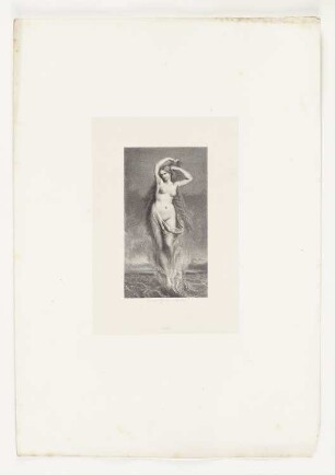 Venus aus dem Wasser heraustretend, Tafel 74 aus: "Les artistes contemporains", Band 4, Paris 1849
