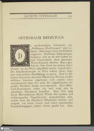Offenbach redivivus