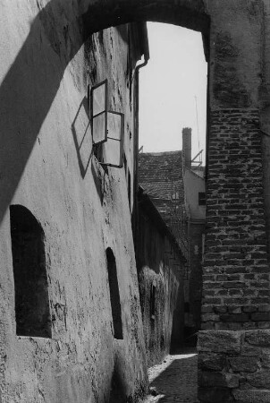 Bautzen. Blick in eine alte Gasse