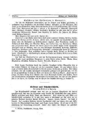 Geldnot und Schulfortschritt