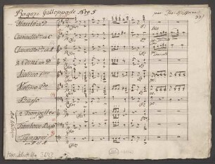 14 Dances, orch, op. 252, HenK 252, Fragments - BSB Mus.Schott.Ha 3643 : [without title]