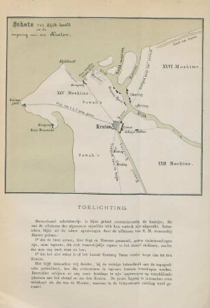 Schets van Atjih-hoofd en de omgeving van den Kraton