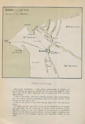 Schets van Atjih-hoofd en de omgeving van den Kraton