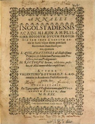 Annales Ingolstadiensis Academiae