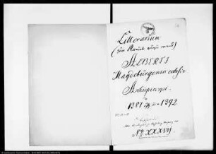 Copiale litterarum Alberti archiepiscopi Magdeburgensis (Briefkopiar Erzbischof Albrechts von Magdeburg)