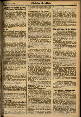 Zweite Ausgabe vom Montag, den 30. November 1936.