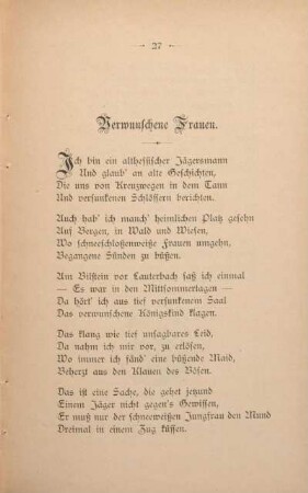 Verwunschene Frauen.