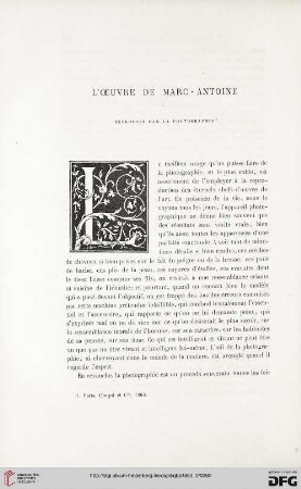 15: L' œuvre de Marc-Antoine