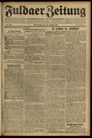Ausgabe vom Donnerstag, den 24. August 1916.