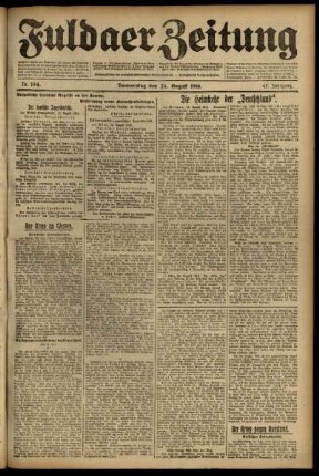 Ausgabe vom Donnerstag, den 24. August 1916.