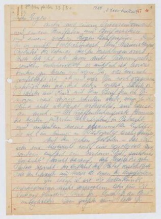 Brief von Franz Rosenzweig an Eugen Rosenstock-Huessy