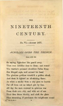 The nineteenth century and after : a monthly review. 2, 2. 1877