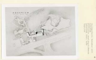 Aquarium, Berlin-Tiergarten (Diplomarbeit bei Karl Wilhelm Ochs): Lageplan 1:500