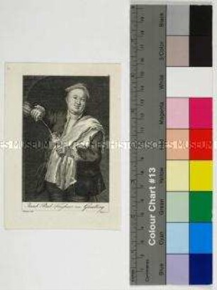 Porträt des Historikers, preußischen Hofgelehrten und Hofnarrs Jakob Paul Freiherr von Gundling