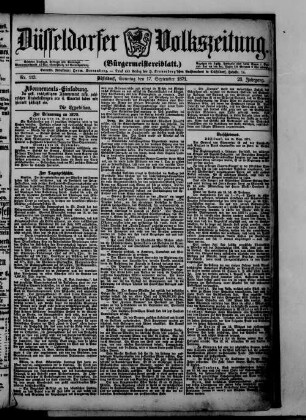 Düsseldorfer Volkszeitung. 1871-1872