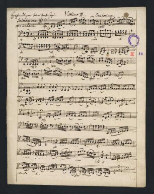 111-124, Violino II.