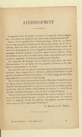 Avertissement