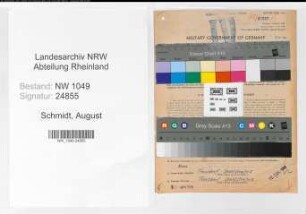 Entnazifizierung August Schmidt , geb. 17.09.1889 (Ingenieur)